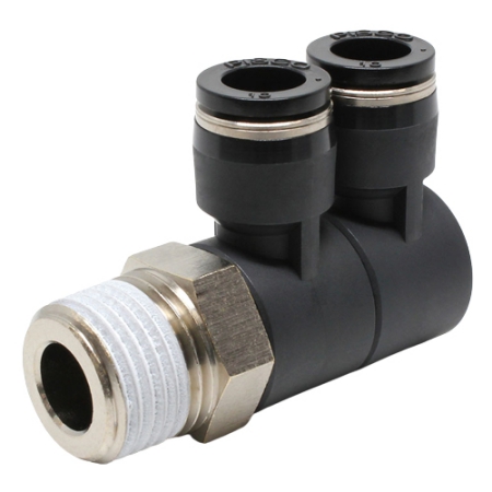 Đầu nối khí nén - khớp nối dạng khuỷu tay Pisco 2 tầng PHW10-04 Đầu nối khí nén - khớp nối dạng khuỷu tay Pisco 2 tầng PHW10-04
